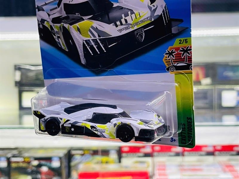  Mô hình xe Peugeot 9x8 Hypercar Hotwheels kim loại có bản quyền chính hãng tỉ lệ 1:64 C4982-PG 