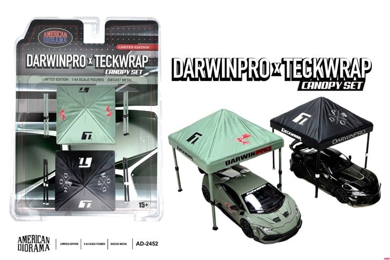  Set mô hình dù mái che DarwinPro x Teckwrap Canopy set tỉ lệ 1:64 American Diorama AD-2452 