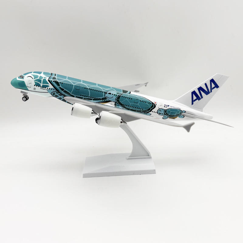  Mô hình máy bay ANA Turtle Green Airbus A380 30cm MB30030 