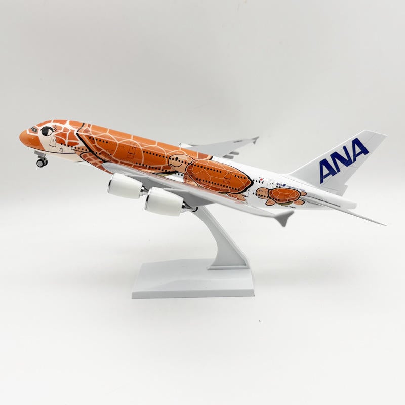  Mô hình máy bay ANA Turtle Orange Airbus A380 30cm MB30031 
