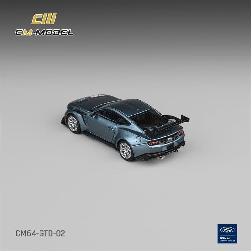  Mô hình xe Ford Mustang GTD Indulgent Blue tỉ lệ 1:64 CM Model CM64-GTD-02 