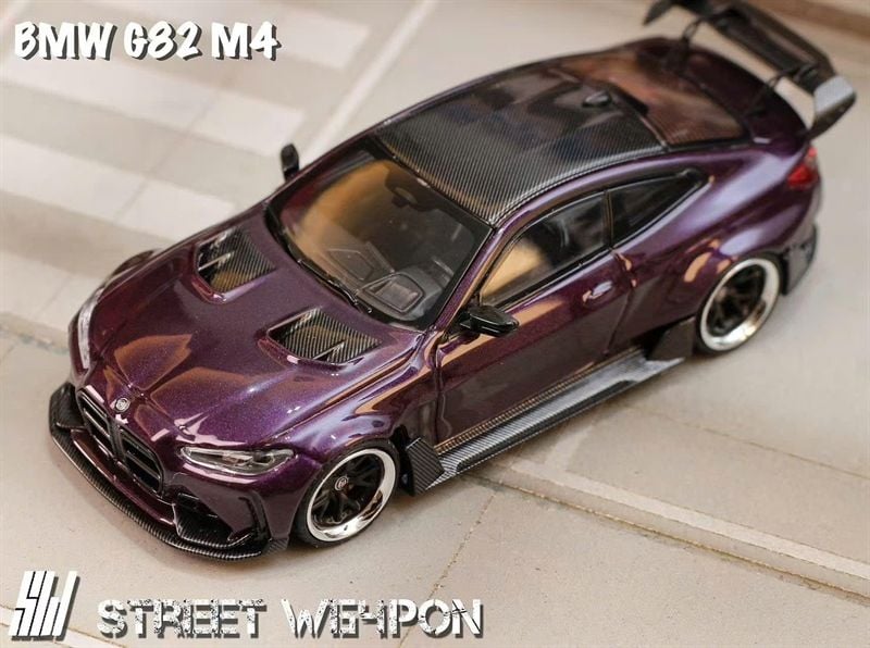  Mô hình xe BMW G82 M4 hợp kim tỉ lệ 1:64 Street Weapon OT64278 