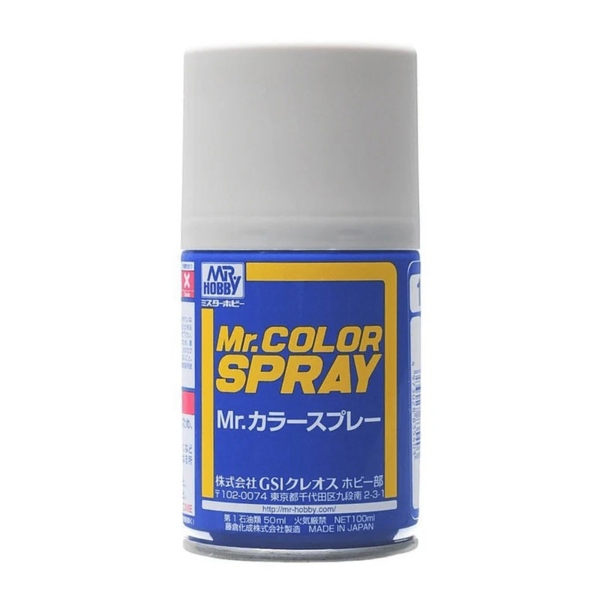  Lacquer S11 light gray bình xịt pha sẵn sơn mô hình màu xám sáng dòng Mr.Color Spray 100ml Mr.Hobby S11 