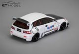 Mô hình xe Civic EG6, Pandem Rocket Bunny Modified tỉ lệ 1:64 ET Model x Model Collect OT64680 