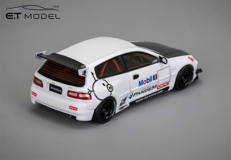  Mô hình xe Civic EG6, Pandem Rocket Bunny Modified tỉ lệ 1:64 ET Model x Model Collect OT64680 