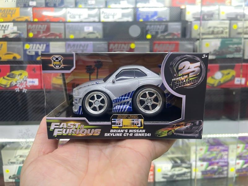  Đồ chơi Xe Mô hình JADA TOYS 1:28 Small Blocks - Nissan Skyline GT-R Brian's (BNR34) 54134B 