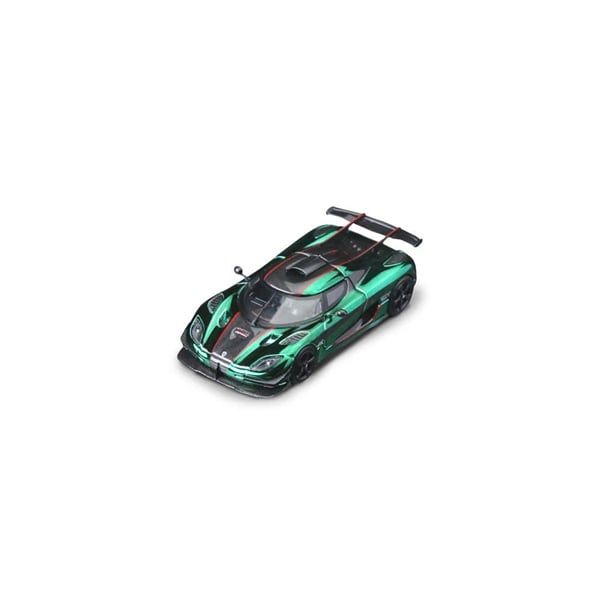  Mô hình xe ô tô Koenigsegg One:1 Metallic Green mở được nắp máy tỉ lệ 1:64 Timetop TT644817 