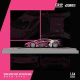  Mô hình xe ô tô Lamborghini Aventador GT EVO pink custom Dragon Ball Android 18 limited 999pcs tỉ lệ 1:64 Modern Art & CC MD643829 