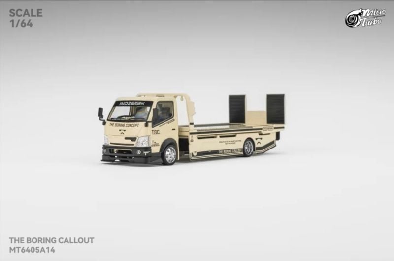  Mô hình xe tải cứu hộ thớt trượt H300 The Boring Concept tỉ lệ 1:64 Micro Turbo MT6405A14A 