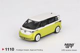  Mô hình xe Volkswagen ID.Buzz Candy White / Pomelo Yellow tỉ lệ 1:64 MiniGT MGT01110 