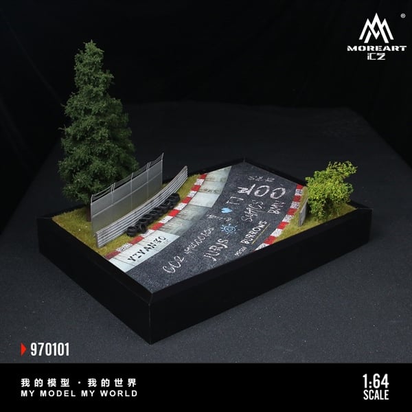  Mô hình hộp trưng bày mô phỏng đường đua Nurburgring Model 01 tỉ lệ 1:64 MoreArt MO970101 