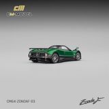  Mô hình xe Pagani ZondaF Metallic Emerald Green tỉ lệ 1:64 CM Model CM64-ZondaF-03 