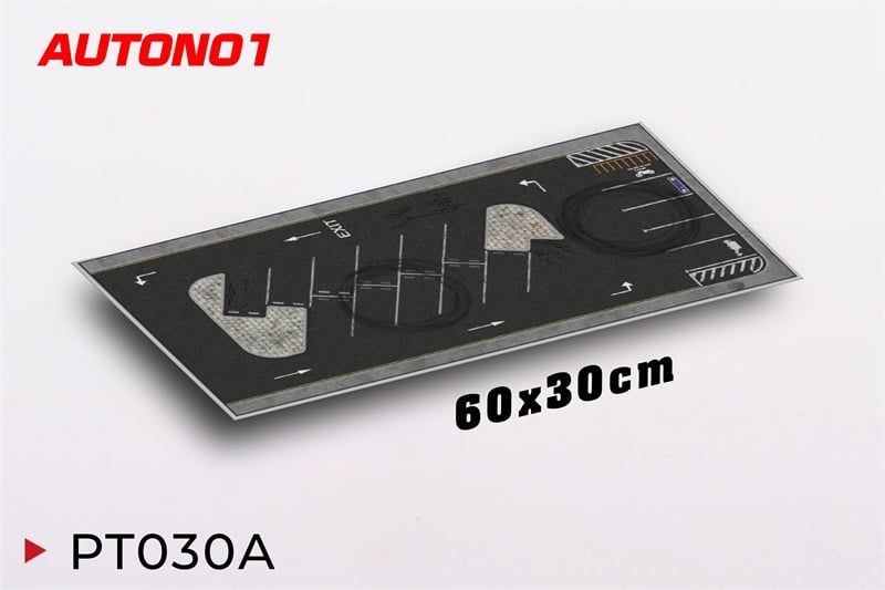  Phụ kiện thảm sa bàn chống trượt mô phỏng diorama bãi đỗ xe kích thước 80x30 cho mô hình xe 1:64 Autono1 PT030 