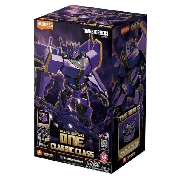  Mô hình lắp ráp có đèn serries Transformers Classic Class(CC) 20 Movie Megatronus (Luminous Eyes & Chest) Blokees 71186 