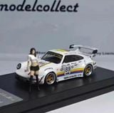  Mô hình xe Porsche RWB964 Apple tỉ lệ 1:64 Mymodelcollect MC640024A 