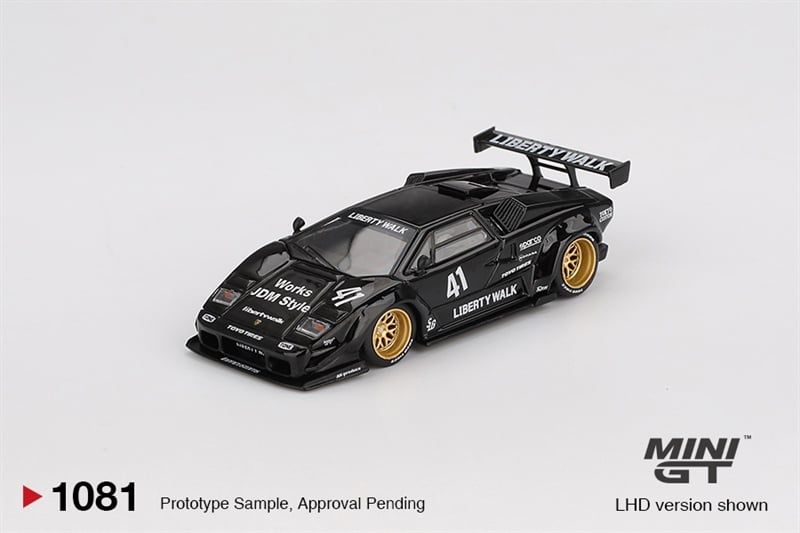  Mô hình xe Lamborghini Countach LB-WORKS Black bản card tỉ lệ 1:64 MiniGT MGT01081-BL NO CHASE 