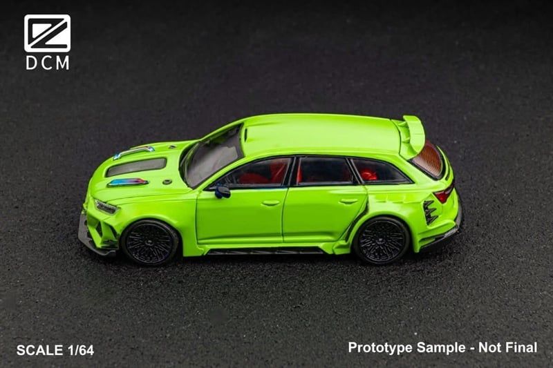  Mô hình xe Audi RS6 wipe body mở capo tỉ lệ 1:64 DCM model OT64674 