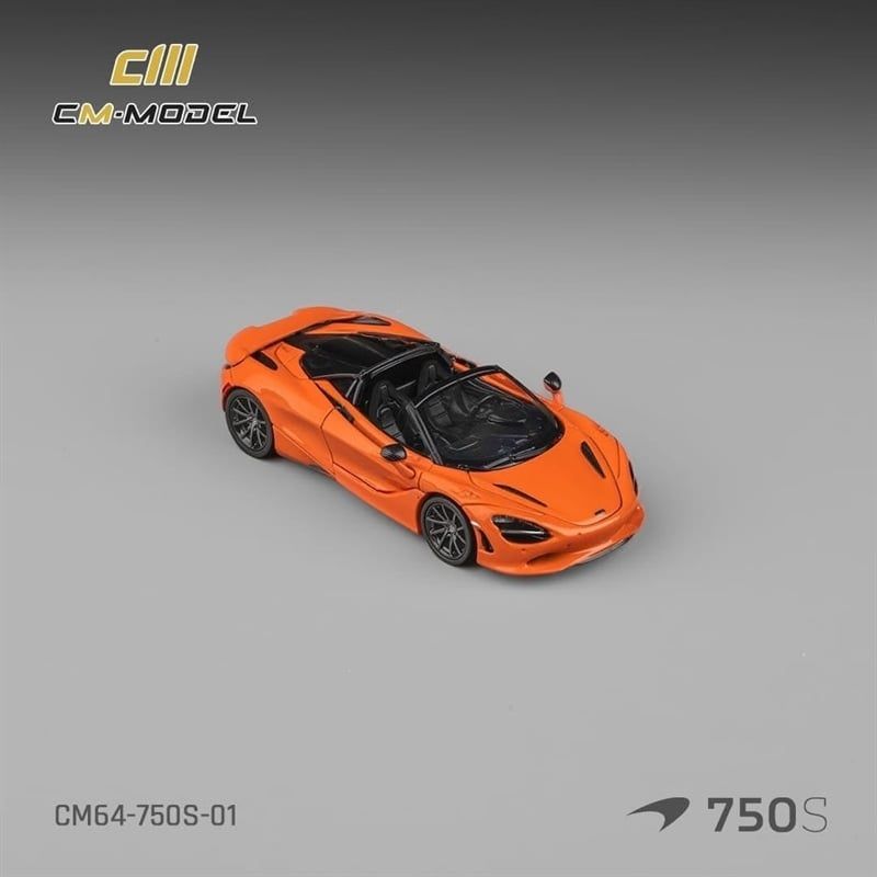  Mô hình xe Mclaren 750S Spider Ember Orange tỉ lệ 1:64 CM Model CM64-750S-01 