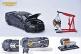  Mô hình xe Dodge Charger SRT Hellcat Matt Black Color tỉ lệ 1:64 Phantom Knight PK model OT64760 