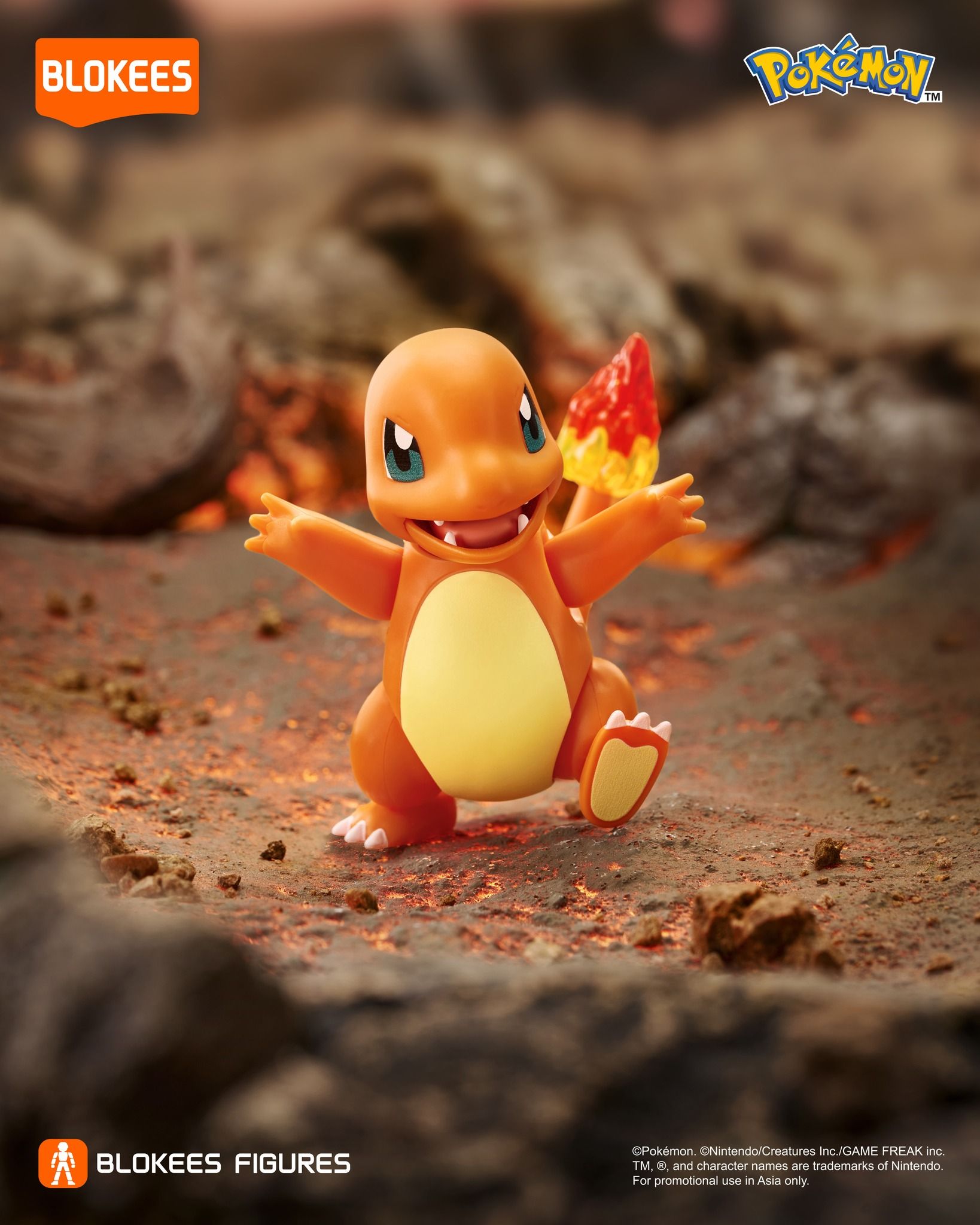  Mô hình lắp ráp Pokemon CV S Prologue of Adventure Charmander EP06 Blokees 74006 