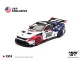  Mô hình xe Ford Mustang GTD America 250 USA Exclusive LHD bản card tỉ lệ 1:64 MiniGT MGT01301 