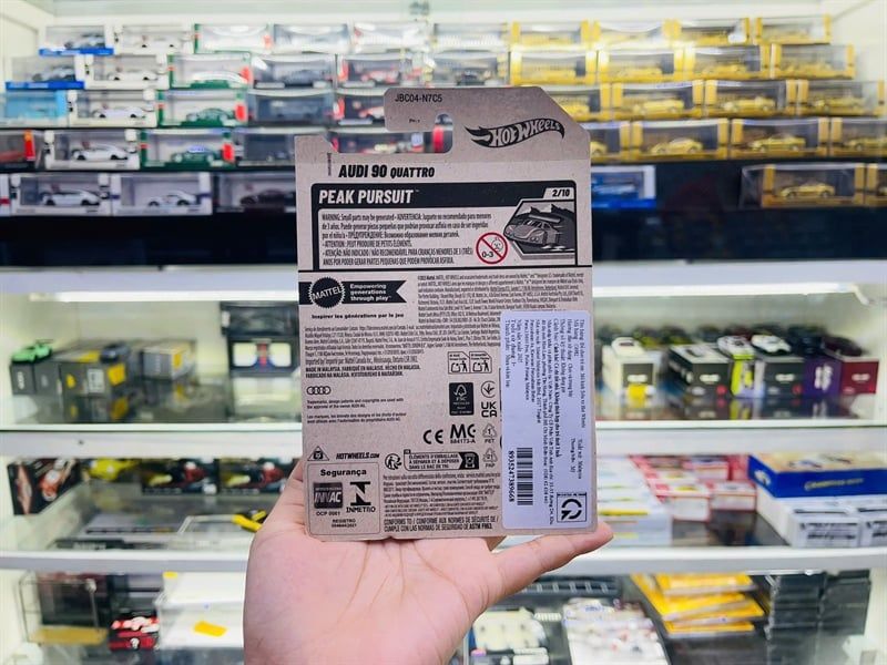  Mô hình xe Audi '90 Quattro Hotwheels kim loại có bản quyền chính hãng tỉ lệ 1:64 C4982-AD 