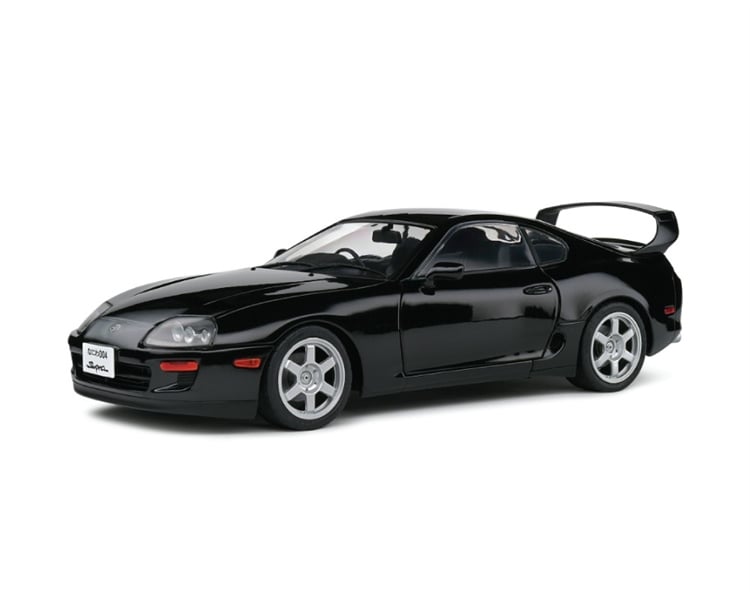  Mô hình xe ô tô Toyota Supra MK4 (A80) Astral black 1993 tỉ lệ 1:18 Solido model S1807606 