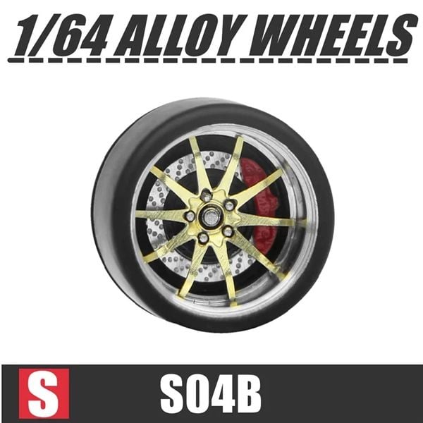  Phụ kiện độ bánh cho xe mô hình Carlomo Wheels S-Class kích thước 9,5mm bằng kim loại tỉ lệ 1:64 Carlomo S0 