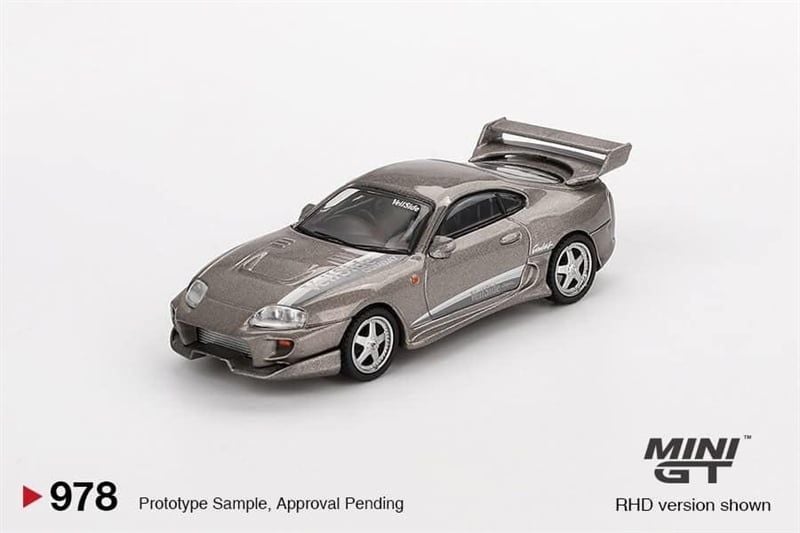  [Hàng Loose] Mô hình xe Toyota Supra VeilSide Combat V-II Combat Grey tỉ lệ 1:64 MINIGT MGT00978 
