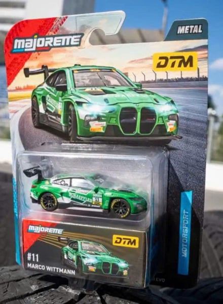  Đồ chơi xe mô hình Motorsport DTM Deluxe Cars BMW #11 Marco Wittmann green Majorette 8502101004 