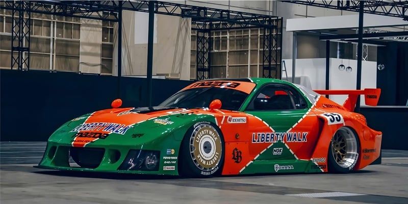  Phụ kiện Thảm lót chống trượt chủ đề siêu xe Mazda kích thước 30x60cm Autono1 PT118A 