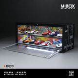  Hộp trưng bày container mô phỏng Bối cảnh chủ đề Graffiti có đèn kích thước 38.7x16x16.5cm tỉ lệ 1:64 MoreArt box M-Box MB400319 