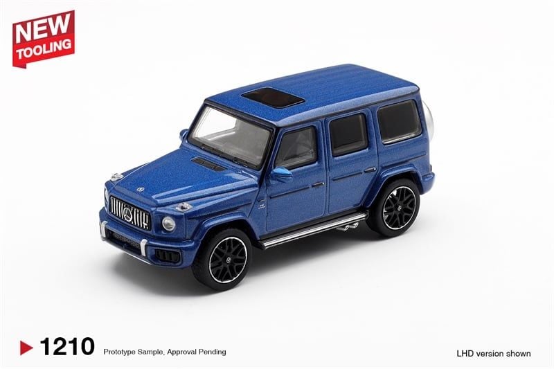  Mô hình xe Mercedes-AMG G 63 Dark Blue Metallic bản card tỉ lệ 1:64 MiniGT MGT01210 