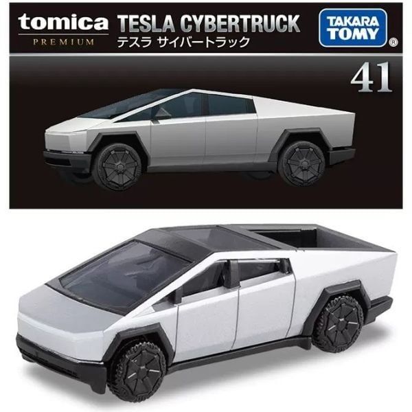  Mô hình xe bán tải Tesla Cypertruck No.41 tỉ lệ 1:75 Tomica premium 955375 
