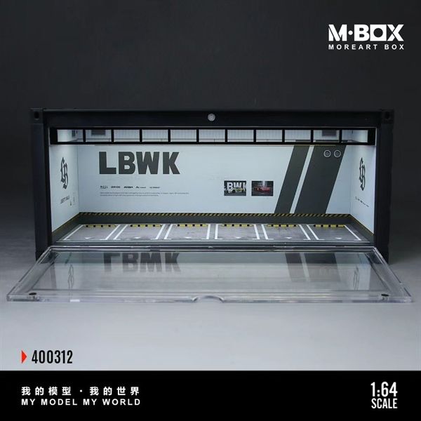  Hộp trưng bày container mô phỏng garage LBWK 30cm × 12.5cm × 13cm tỉ lệ 1:64 MoreArt MB400312 