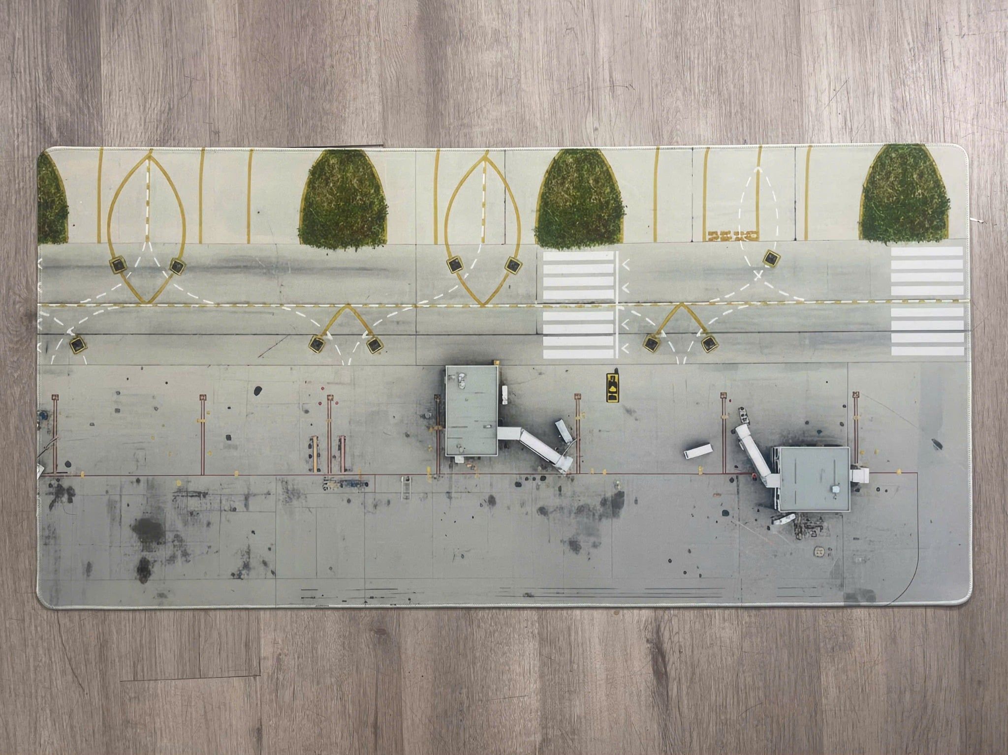  Phụ kiện thảm sa bàn chống trượt mô phỏng diorama đường băng - bãi đáp kích thước 100x50 cho mô hình máy bay Autono1 PT029 