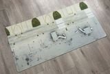  Phụ kiện thảm sa bàn chống trượt mô phỏng diorama đường băng - bãi đáp kích thước 100x50 cho mô hình máy bay Autono1 PT029 