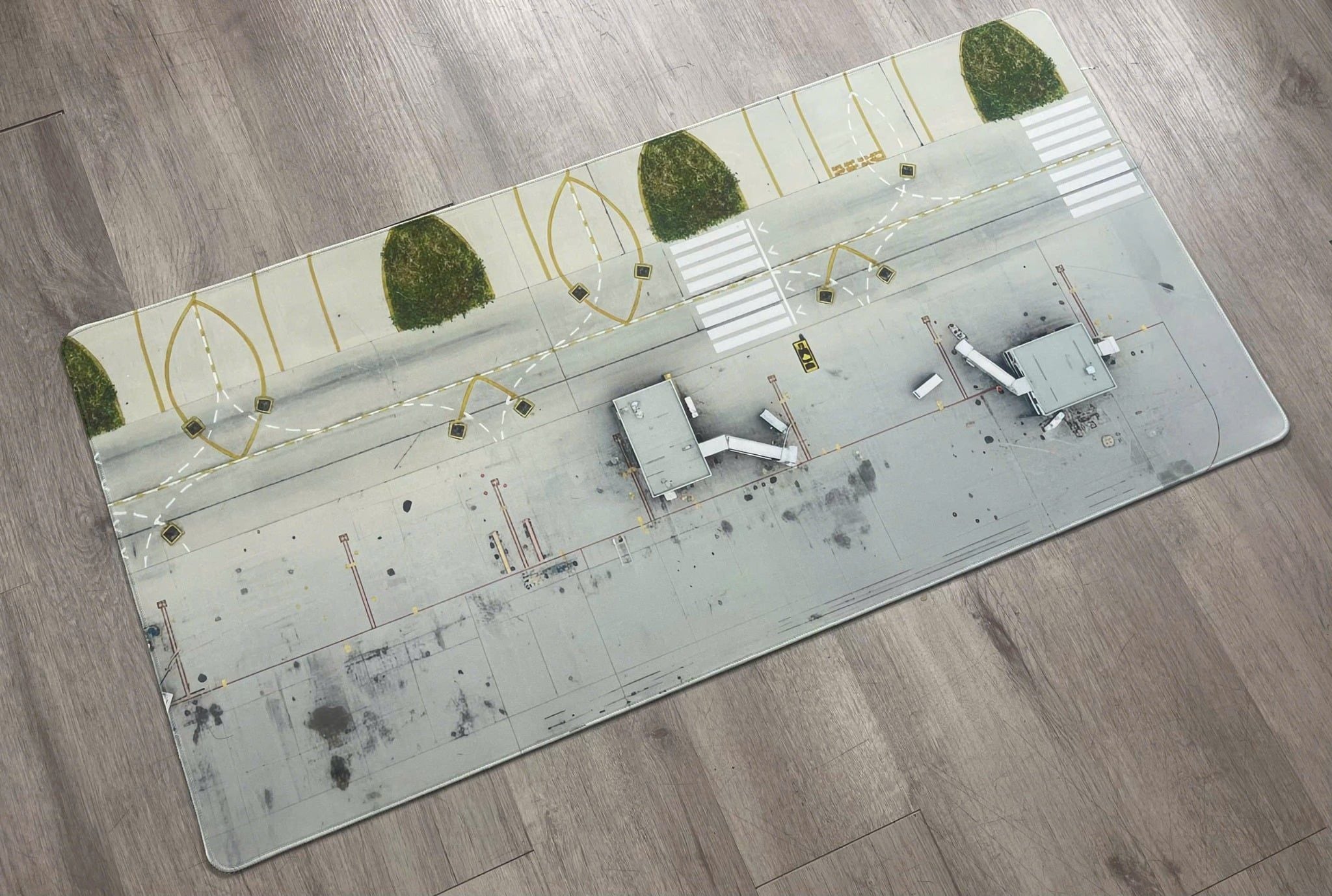  Phụ kiện thảm sa bàn chống trượt mô phỏng diorama đường băng - bãi đáp kích thước 100x50 cho mô hình máy bay Autono1 PT029 