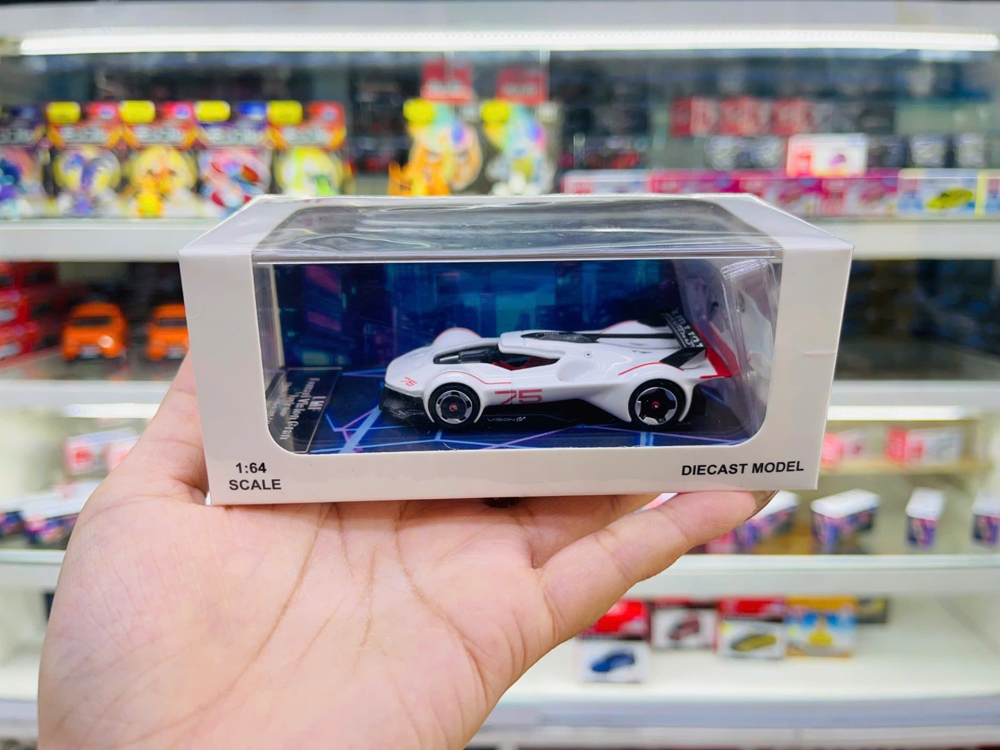  Mô hình xe Ferrari VGT (Vision Gran Turismo) Concept Car tỉ lệ 1:64 LMF Le Man Fang OT64764 