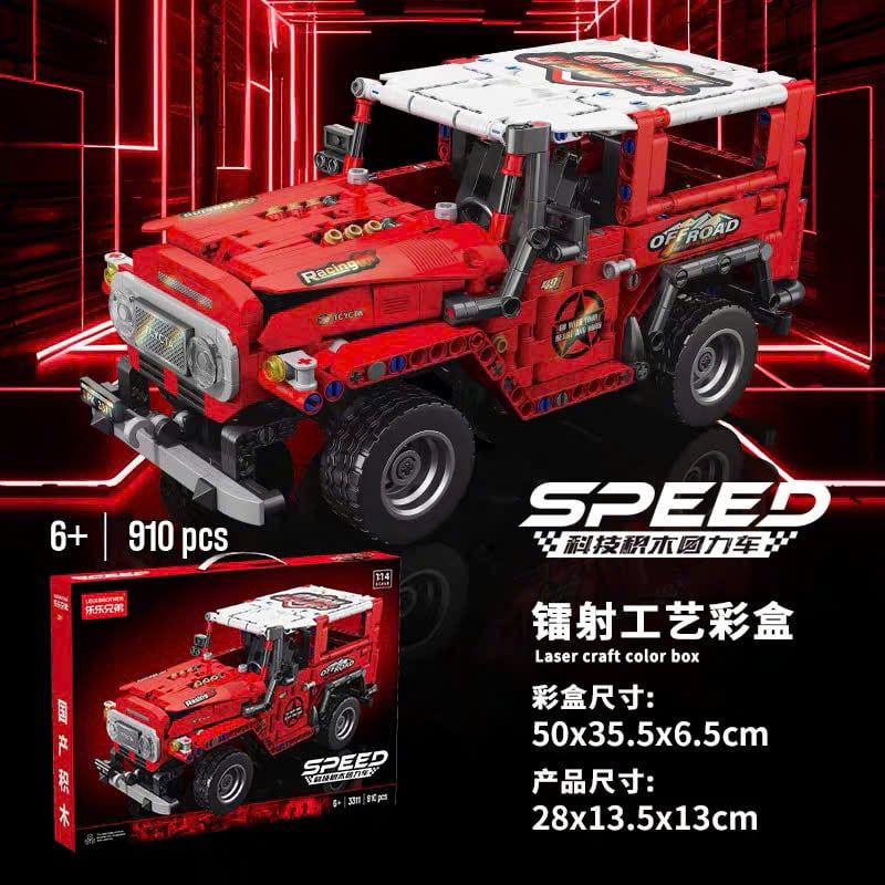  Mô hình xe ô tô lắp ghép thể thao địa hình thể thao 910 mảnh LY92 