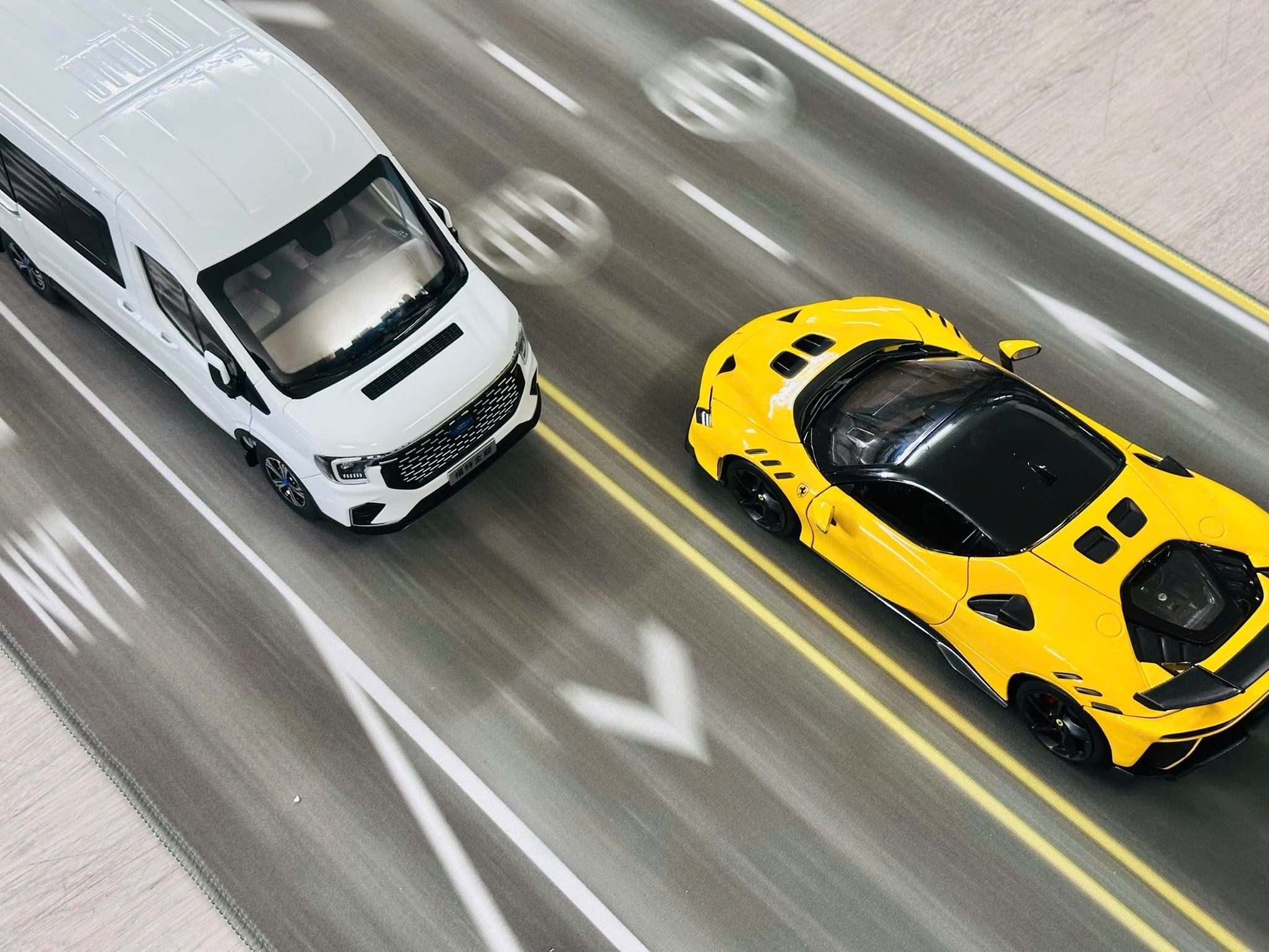  Phụ kiện thảm sa bàn chống trượt mô phỏng diorama cao tốc CT01 kích thước 100x50 cho mô hình xe 1:18 Autono1 PT028 