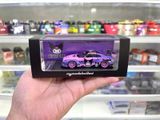  Mô hình xe Nissan GTR-R35 1.5 Pink/Purple/KUROMI tỉ lệ 1:64 Mymodelcollect MC640004P 