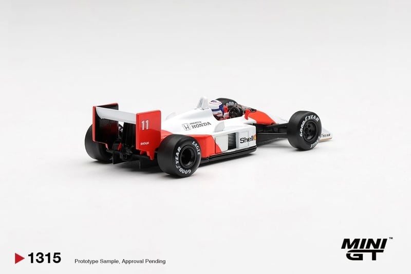  Mô hình xe McLaren MP4/4 #11 Alain Prost 1988 Canadian Grand Prix 2nd Place tỉ lệ 1:64 MiniGT MGT01315 
