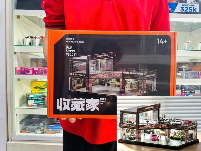  Hộp trưng bày mô phỏng LB Garage tỉ lệ 1:64 Shou Cang Jia SCJ82081 