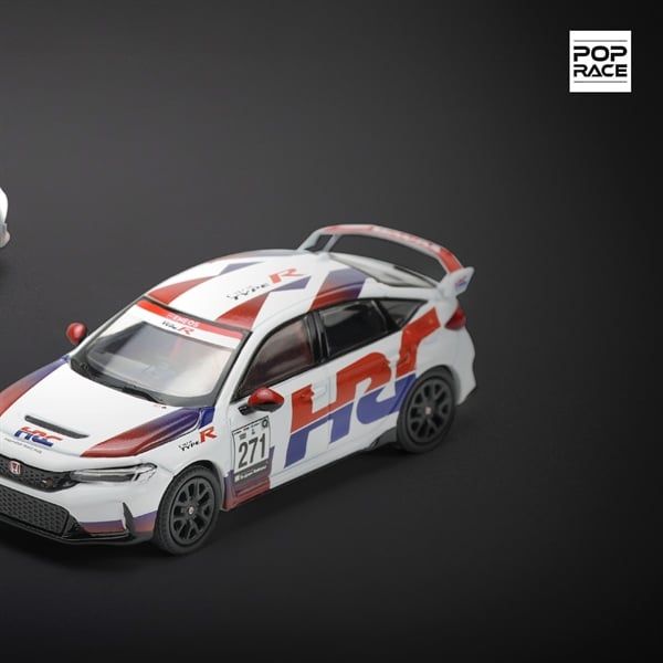  Mô hình xe Honda Civic Type-R (Fl5) Tcr - Hrc tỉ lệ 1:64 Poprace PR640030 