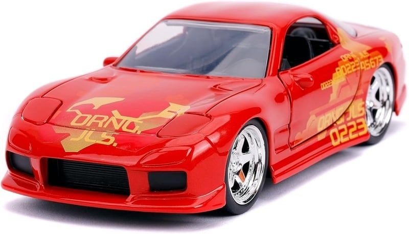  Mô hình xe Mazda RX-7 Orange Metallic with Graphics Fast & Furious tỉ lệ 1:32 Jada 24075-32 