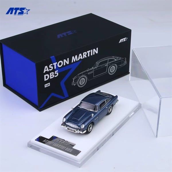  Mô hình xe Aston Martin DB5 - Metallic Blue tỉ lệ 1:64 TS (Aites) Car Model ATS881204 