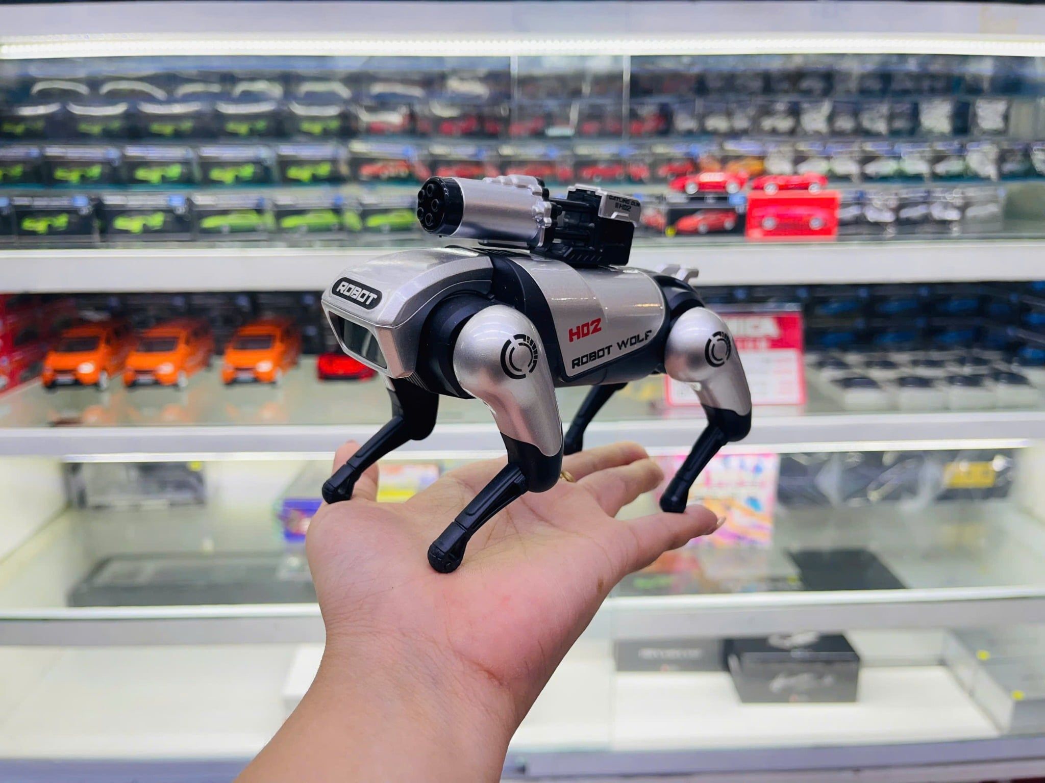  Mô hình robot thú cưng di chuyển được - có âm thanh đèn kích thước 15cm Henteng model 262A 