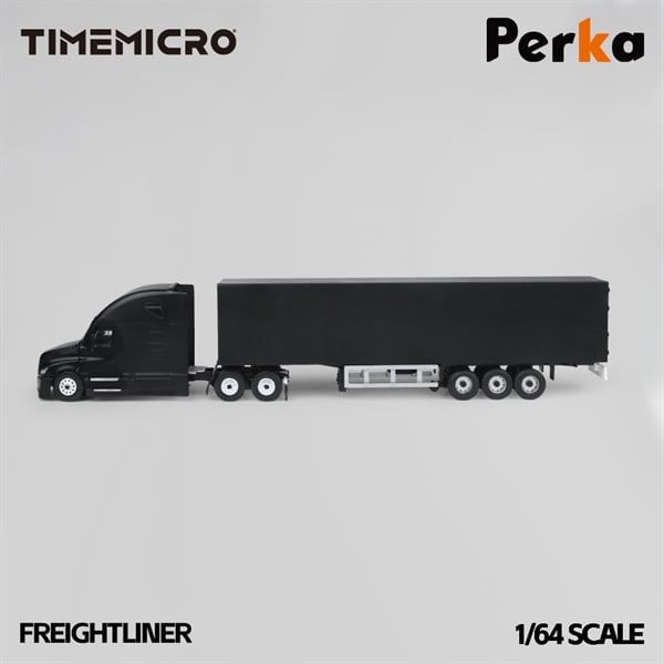  Mô hình xe container Freightliner black warrior tỉ lệ 1:64 Time micro x Perka TM800113 