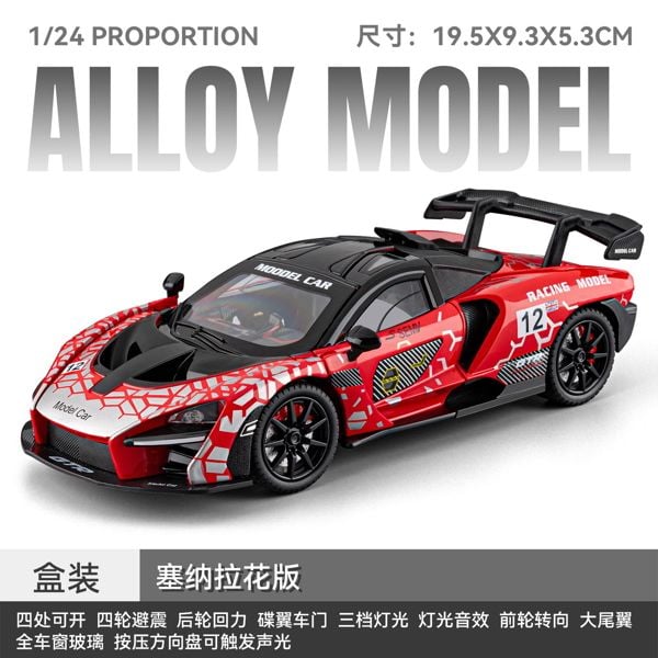  Mô Hình Xe McLaren Senna GTR Full Open Tỉ lệ 1:24 Chezi Model CZ24512 